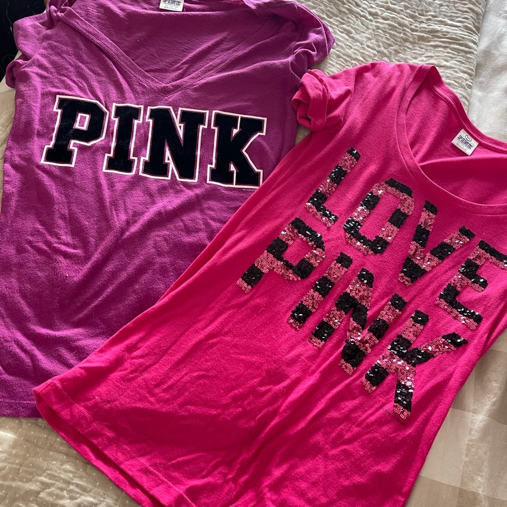 VS Pink Bling Sequin shirt bundle (2)